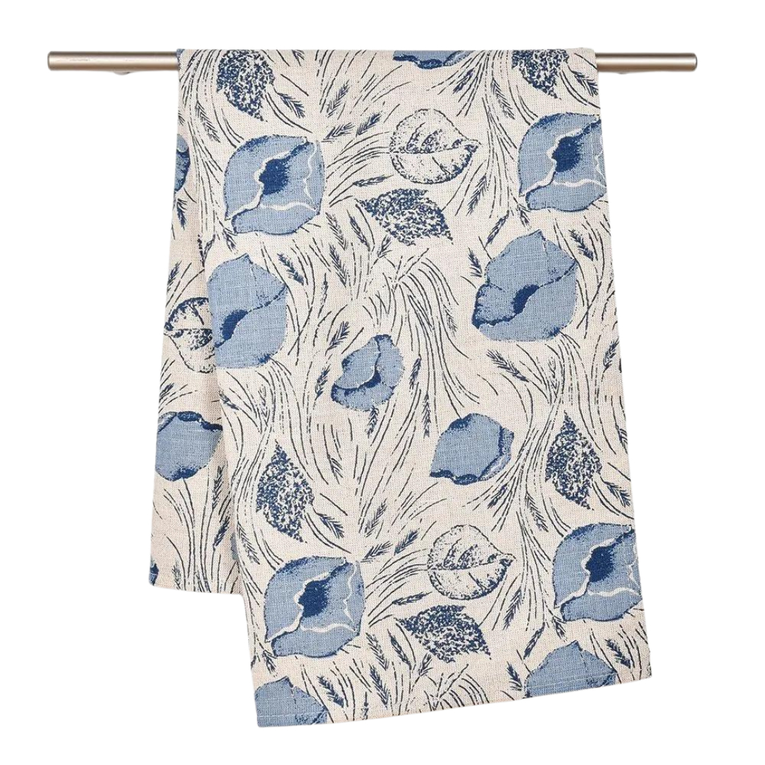 Towel Blue poppies