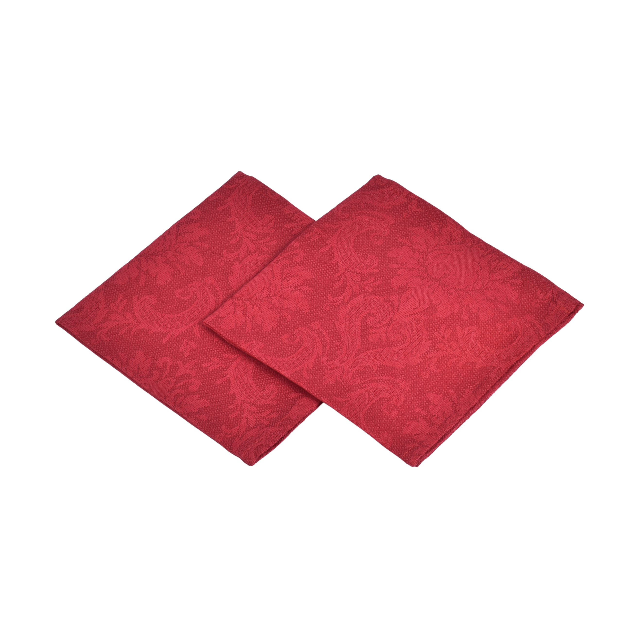 Red jacquard linen napkins set Royal, 34X34 cm, 6 pcs.