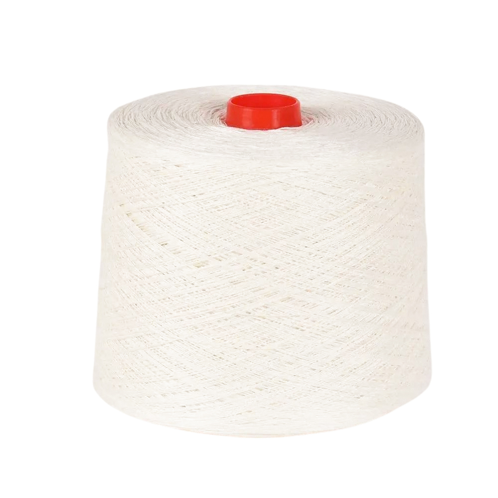 Bleached, yellown white color linen yarns, four threads, B 56x4 L, (1,05 kg) - No.2