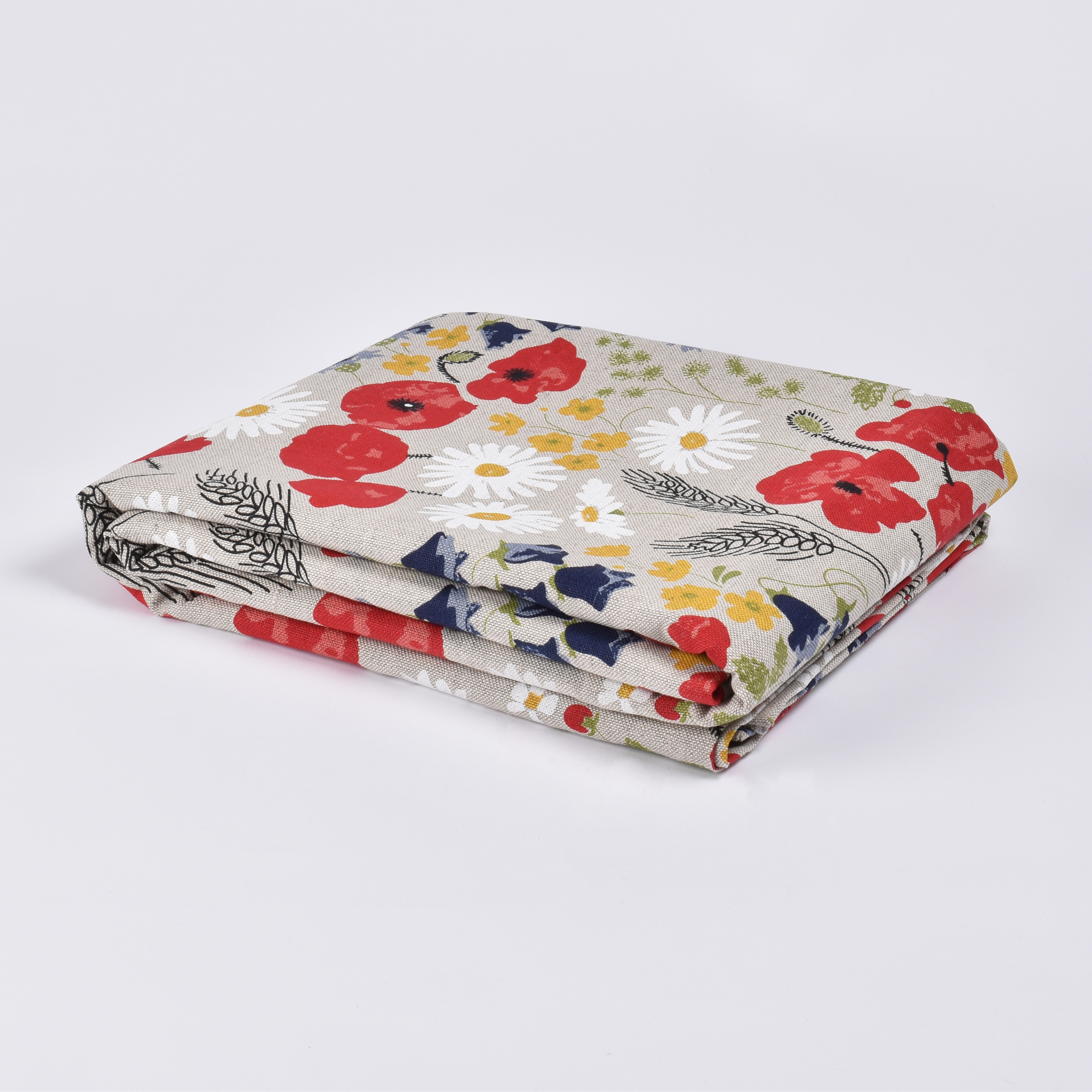 Linen tablecloth Meadow flowers, two sizes