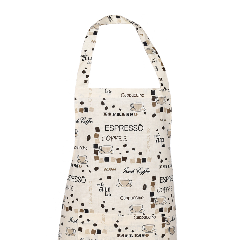 Apron made of waterproof fabric Coffee