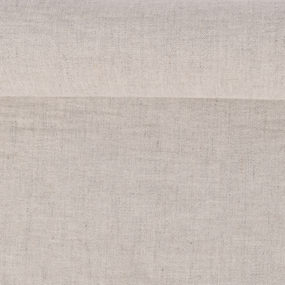 Washed semi-linen natural fabric, 200 g/m²