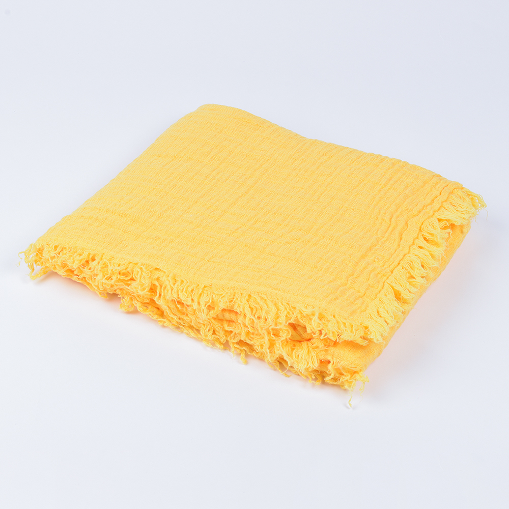 Blanket for kids in yellow color, 100x130 cm.