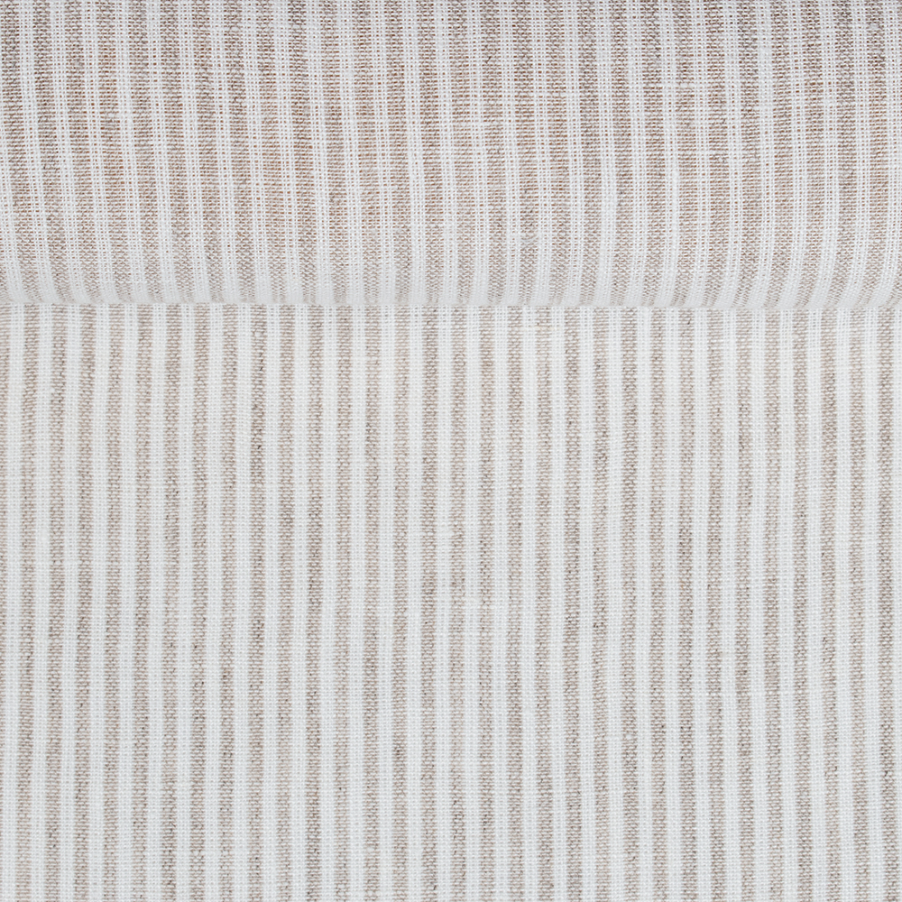 Wide softened linen fabric in stripes, 185 g/m²