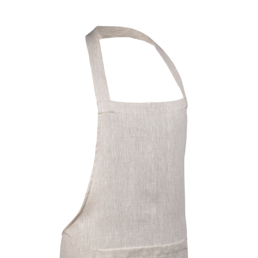 Natural colour linen apron