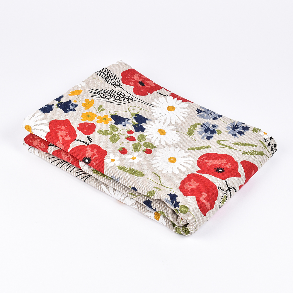 Linen tablecloth Meadow flowers, two sizes