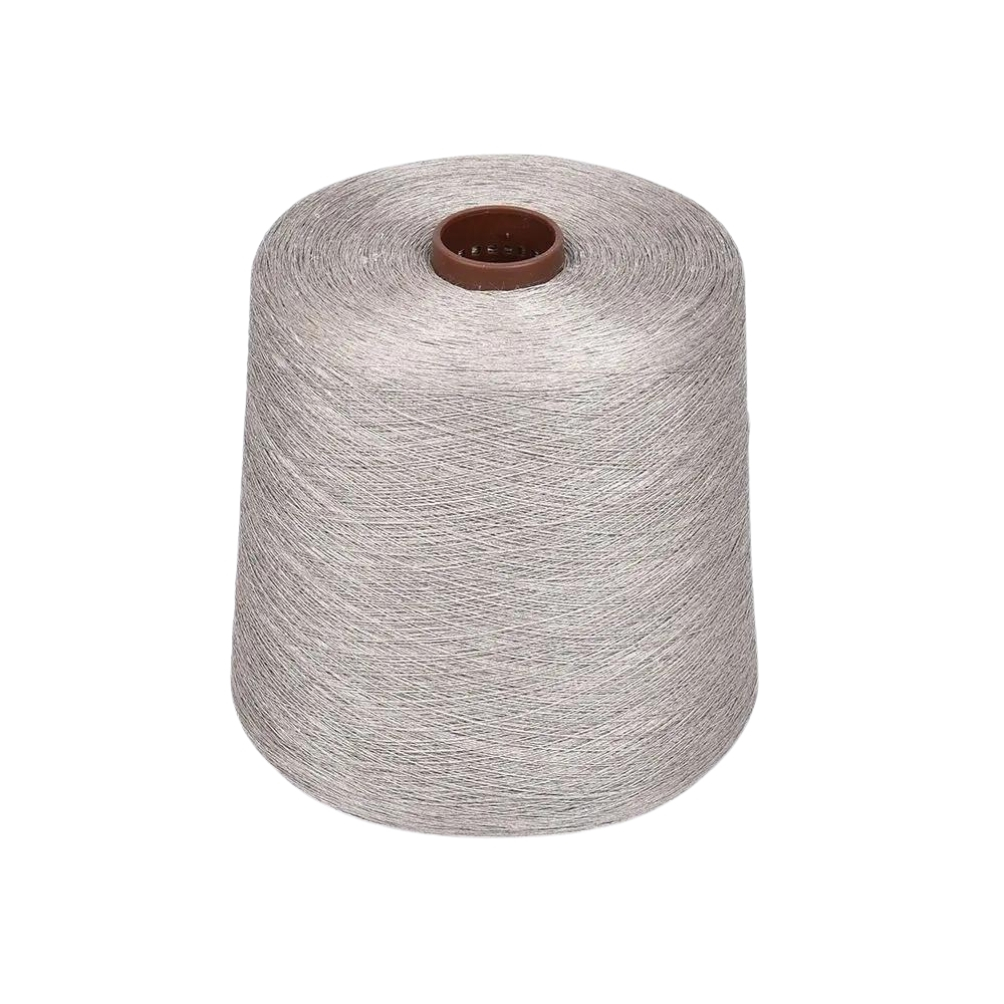 One thread linen yarns in natural colour (darker), V 68 tex, (1,01 kg) - No.4