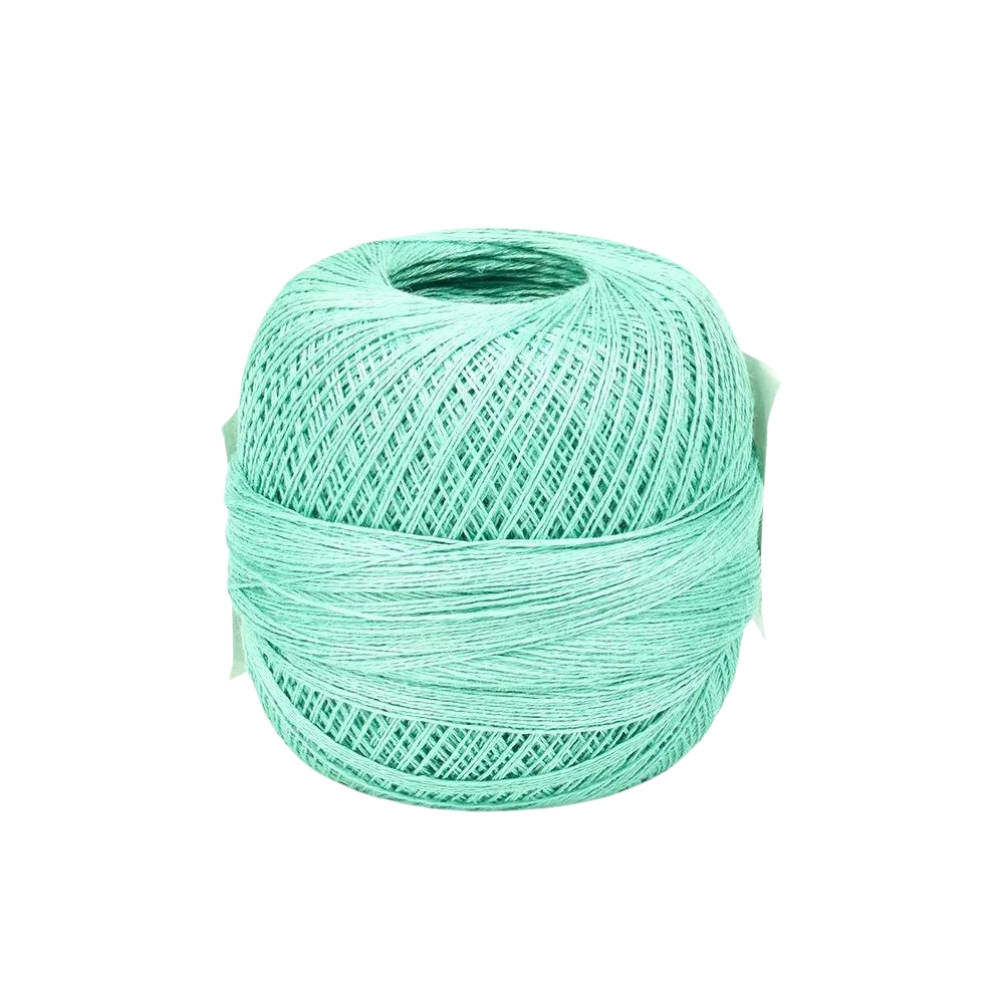 Turquoise colour linen yarn D56x3 tex H, 100 g