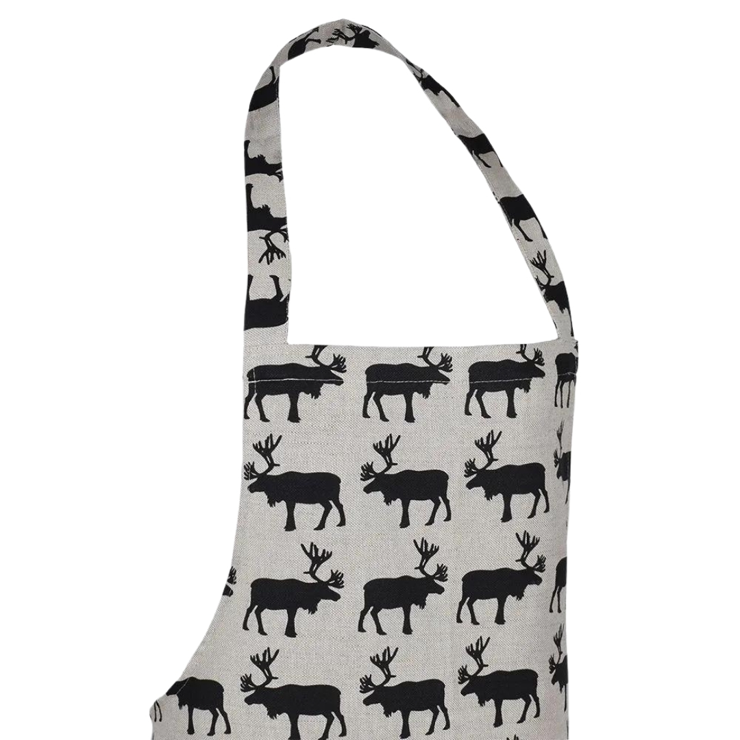 Apron Black deer