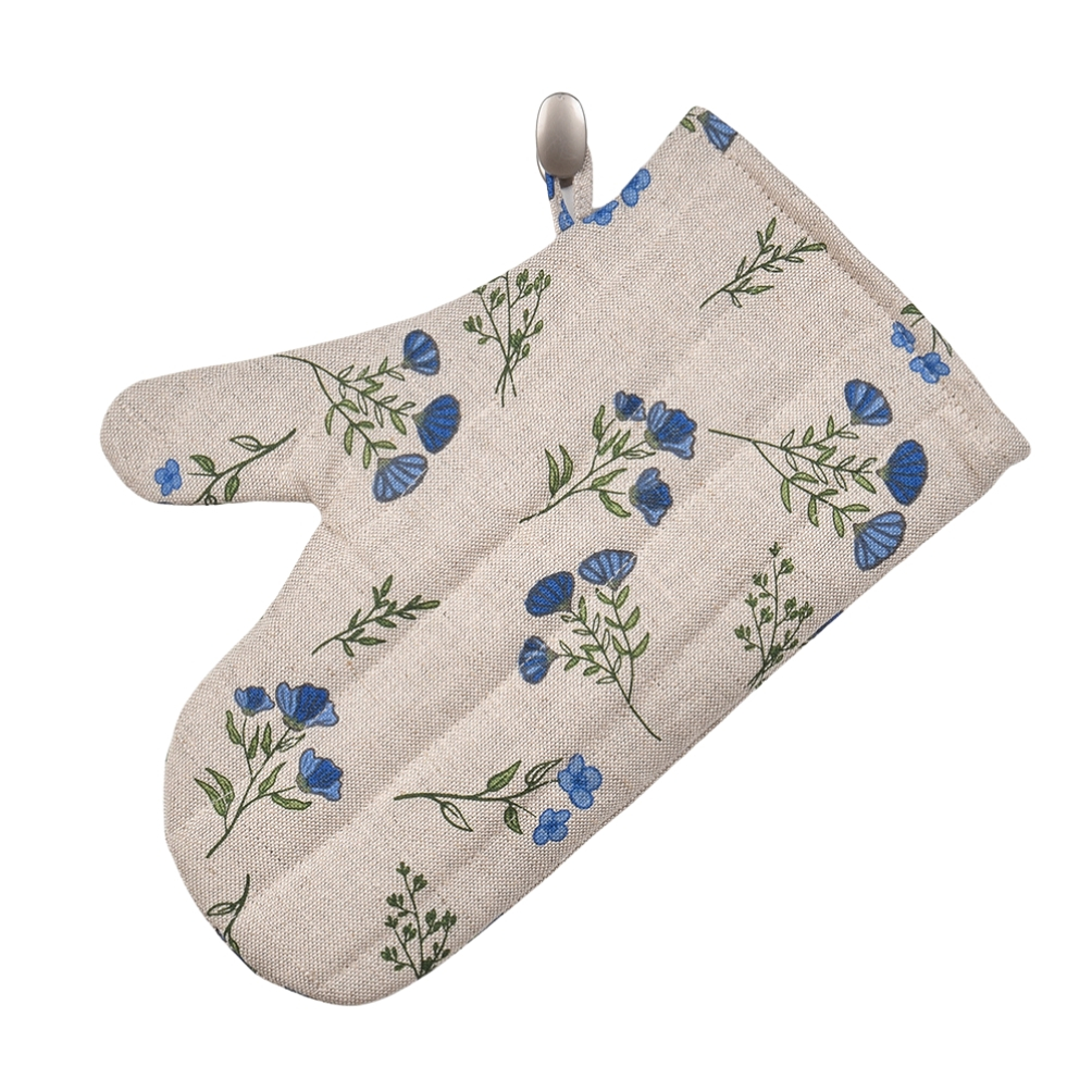 Mitten Blue linen