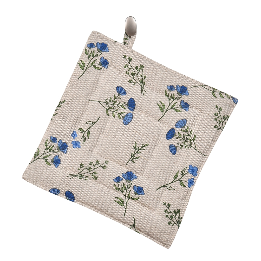 Pot holder Blue linen