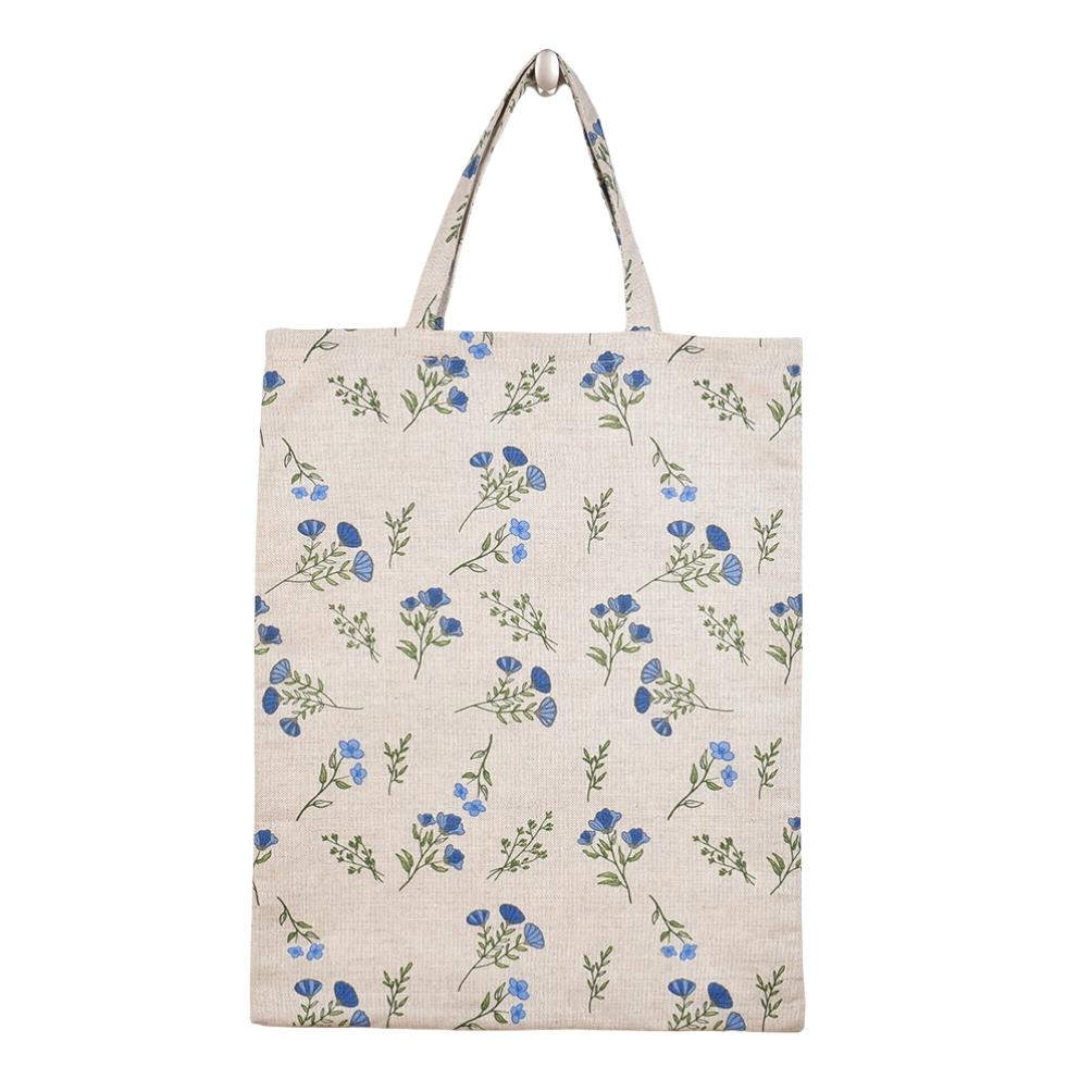 Linen shopping bag Blue linen