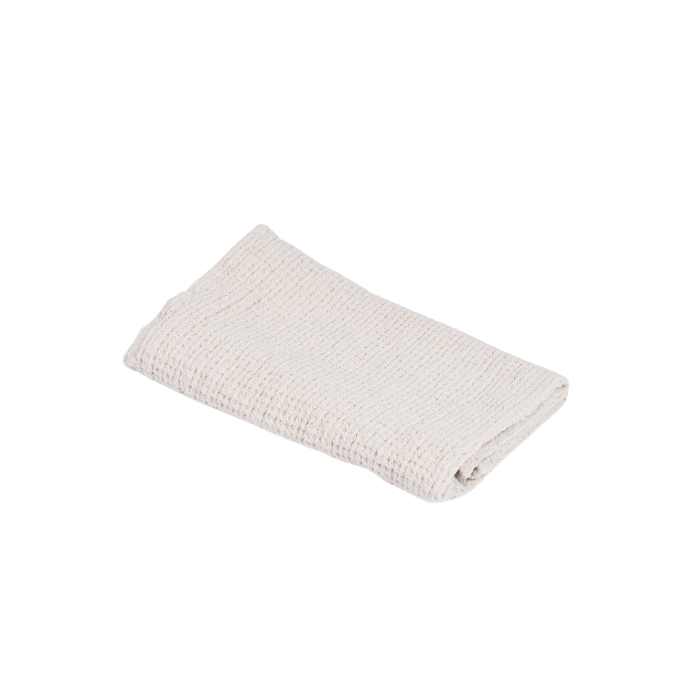 Waffle weave bath towel Dubysa in ivory color, several sizes