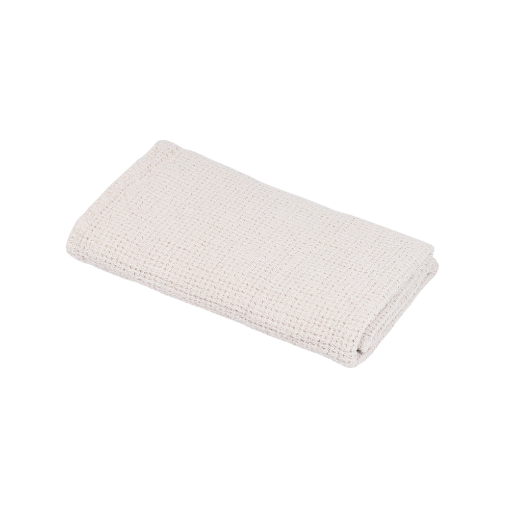 Waffle weave bath towel Dubysa in ivory color, several sizes