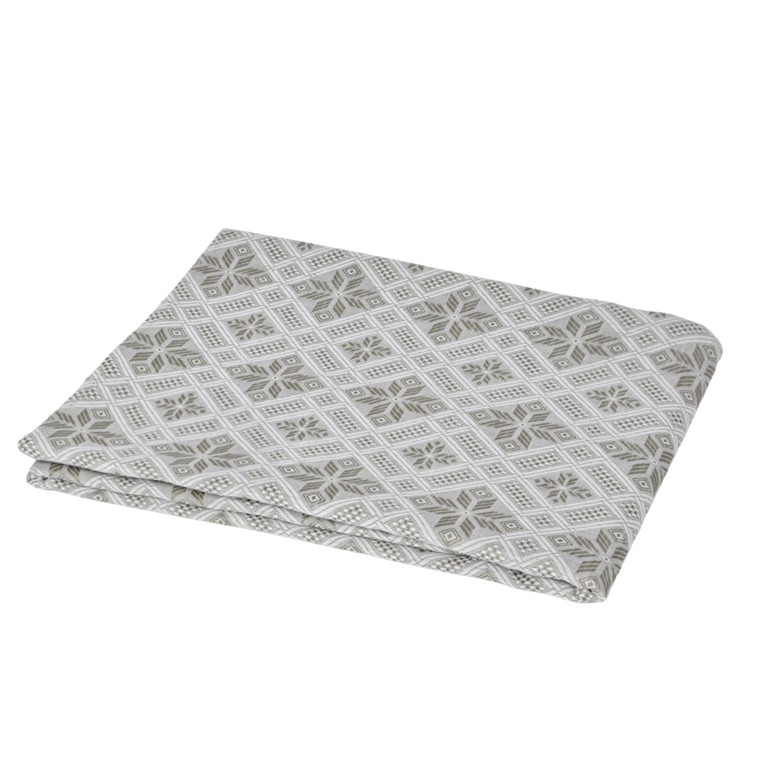 WATER-PRO grey jacquard tablecloth Rhombus, 147x200 cm