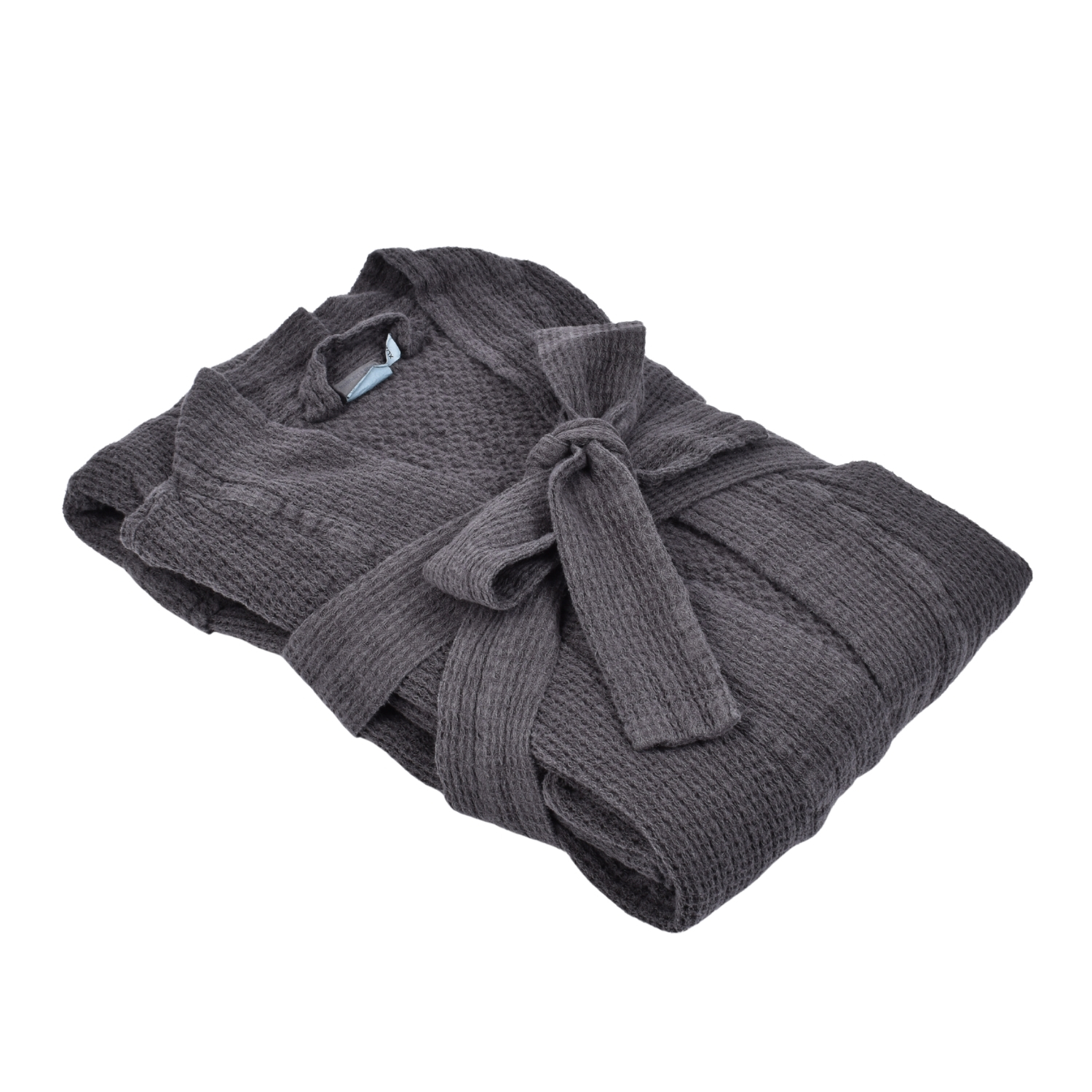 Anthracite grey colour linen bathrobe Minija – XL/XXL