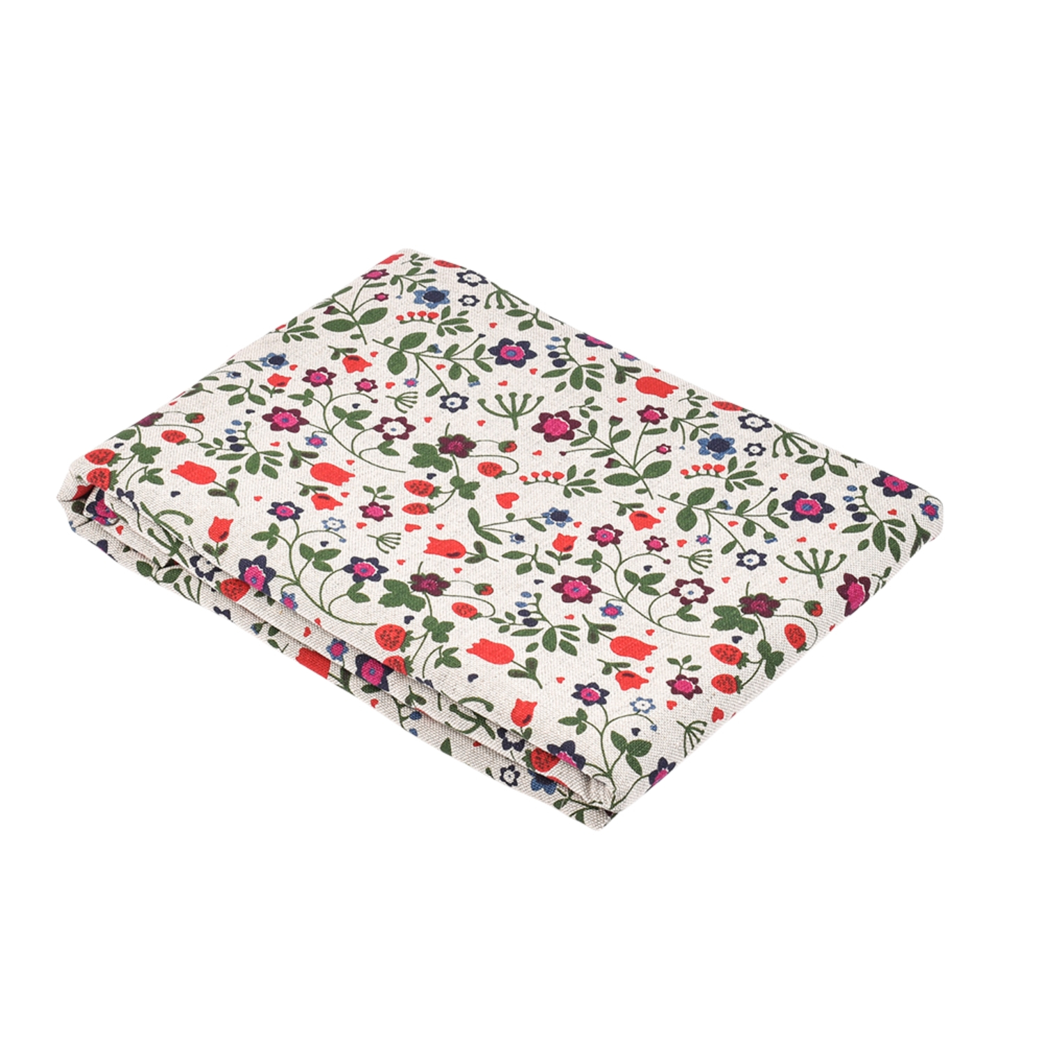 Linen tablecloth Little strawberries, two sizes