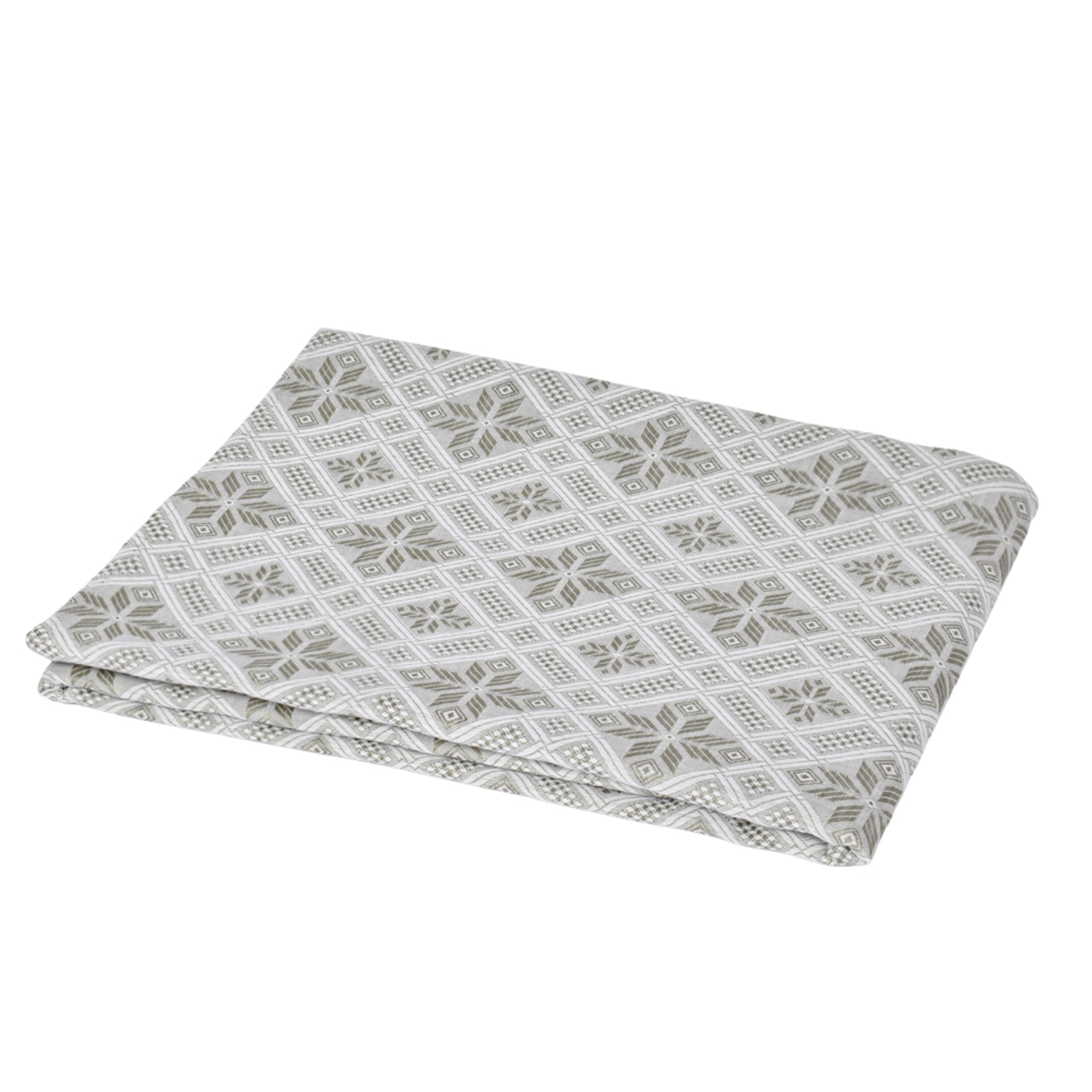 Grey jacquard tablecloth Rhombus, several sizes