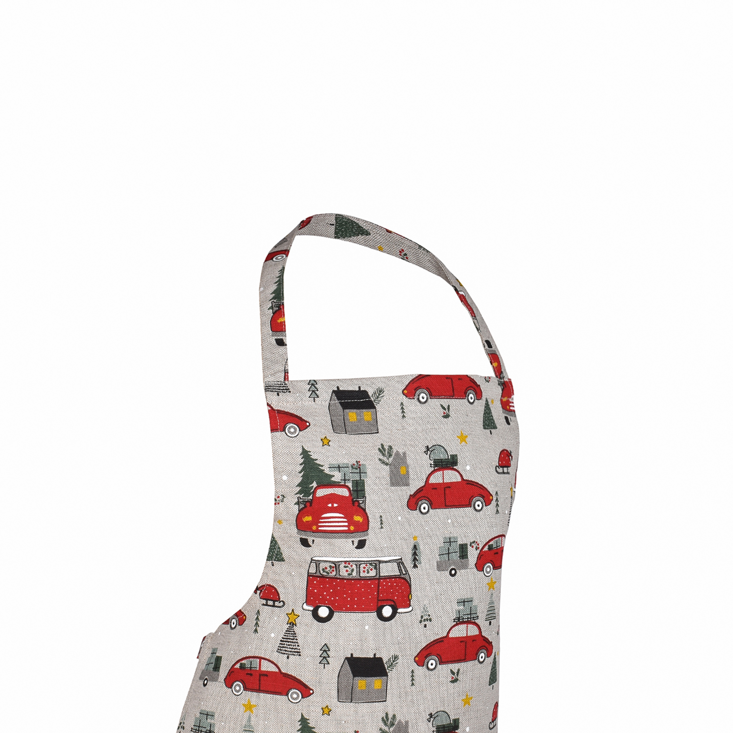 Little apron for kids Christmas cars