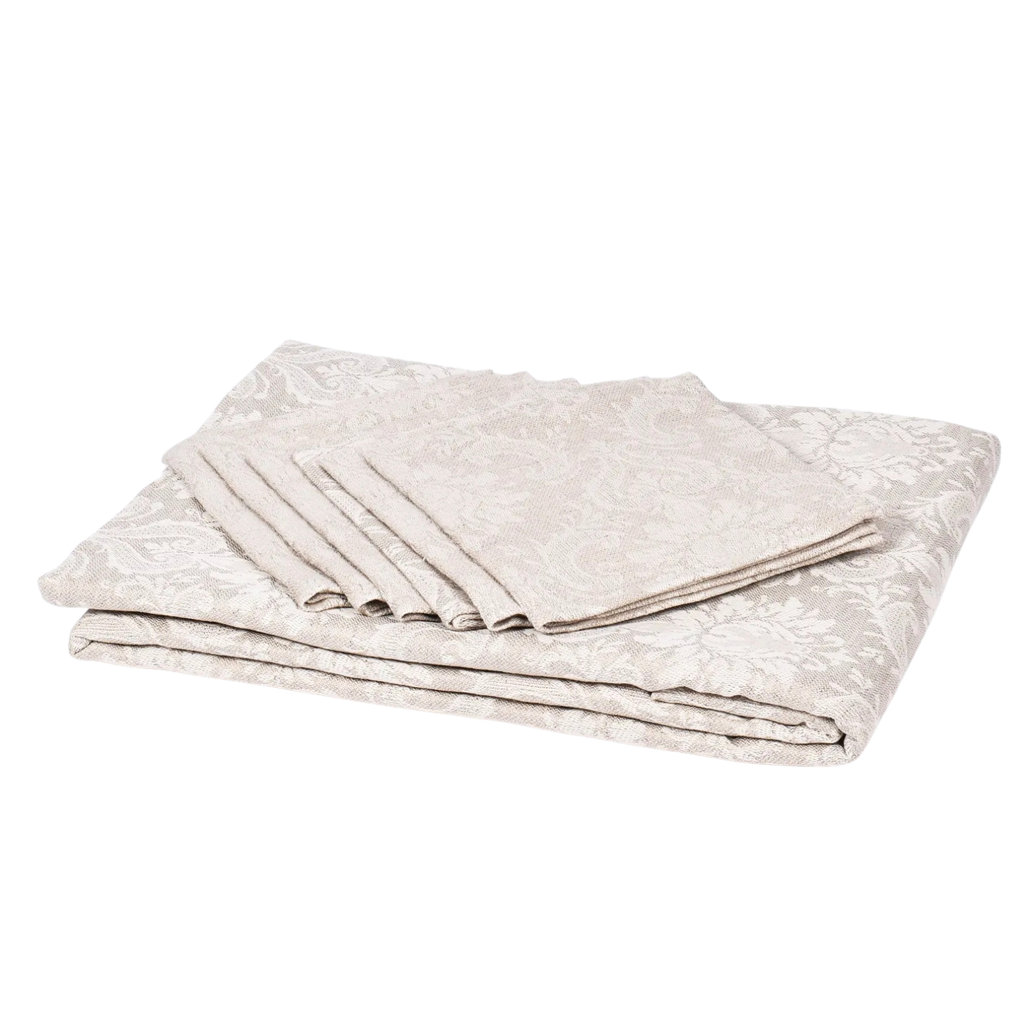 Jacquard tablecloth and napkin set Royal, 147X230; 34X34 - 6 pcs.