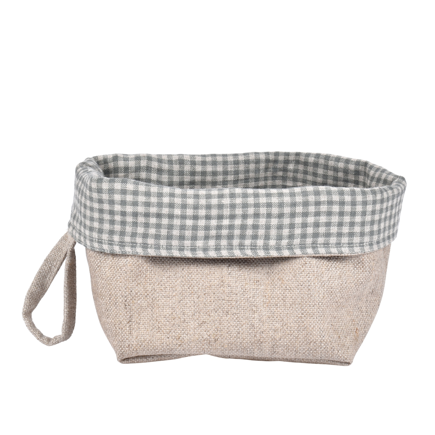 Linen waterproof bag, 17x30 cm.