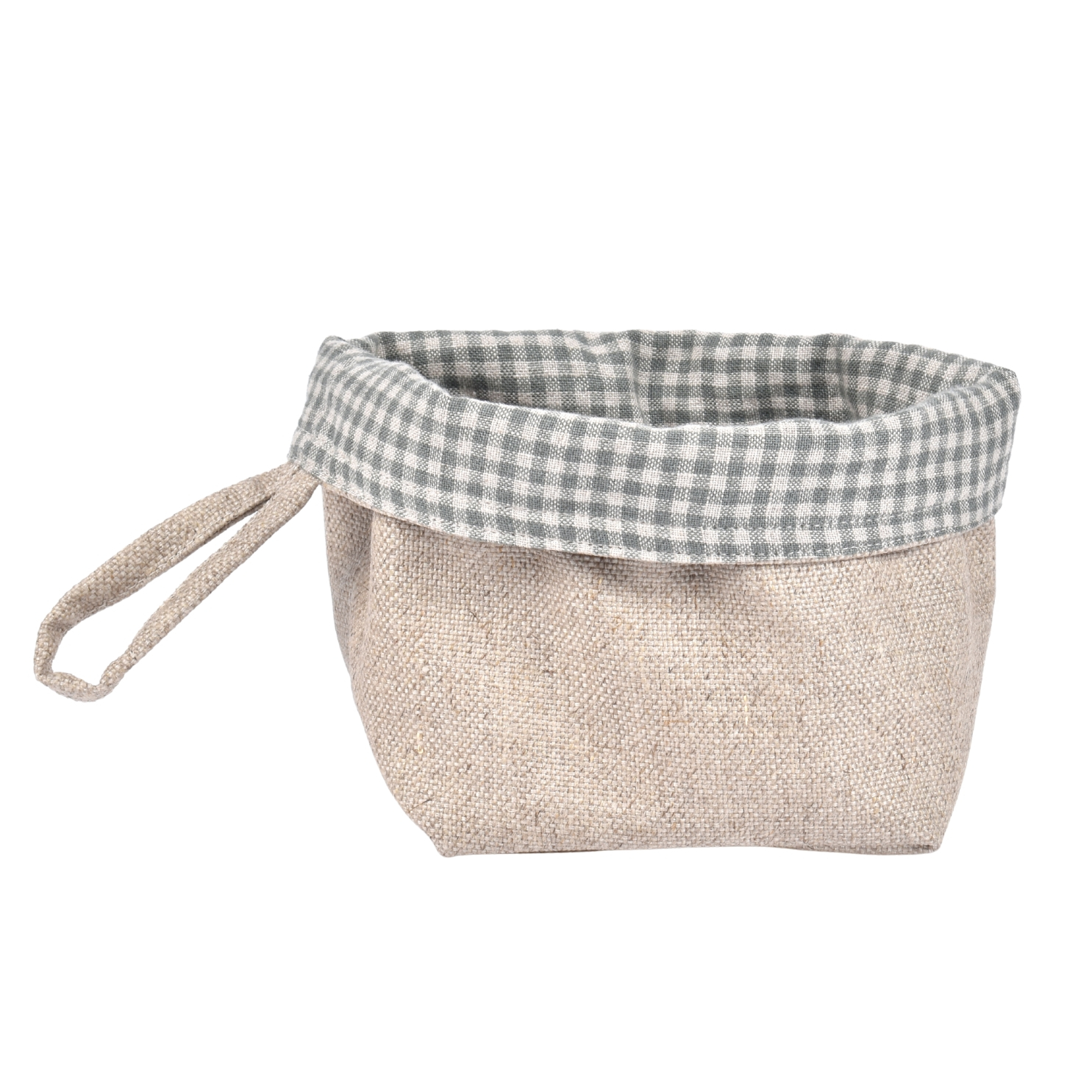 Linen waterproof bag, 15x25 cm.