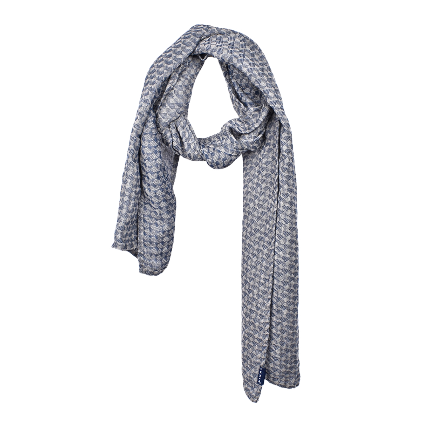 Jacquard scarf with Linas logos