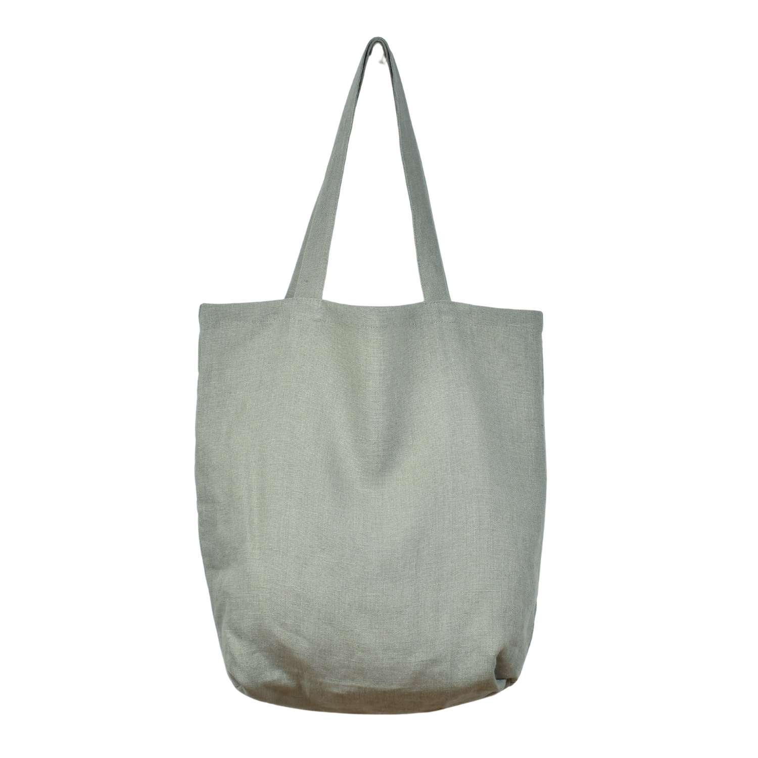 Linen shopping bag in brownish shade (medium size)