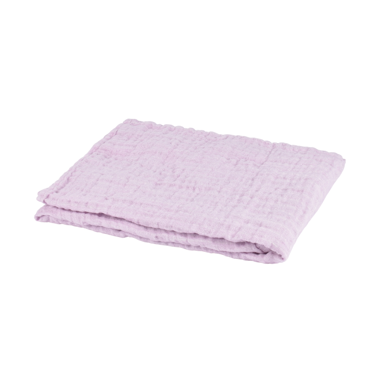 Pink linen baby blanket