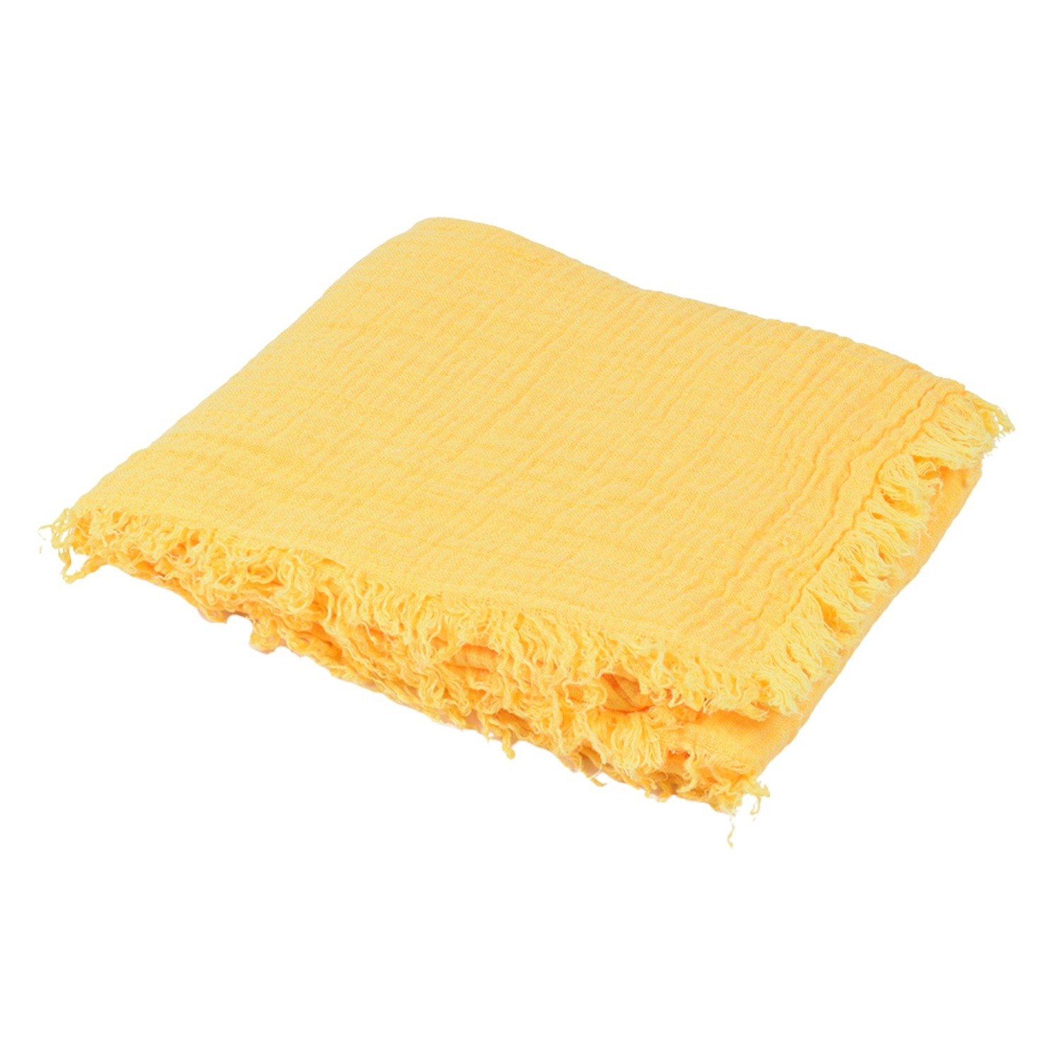 Blanket for kids in yellow color, 100x130 cm.