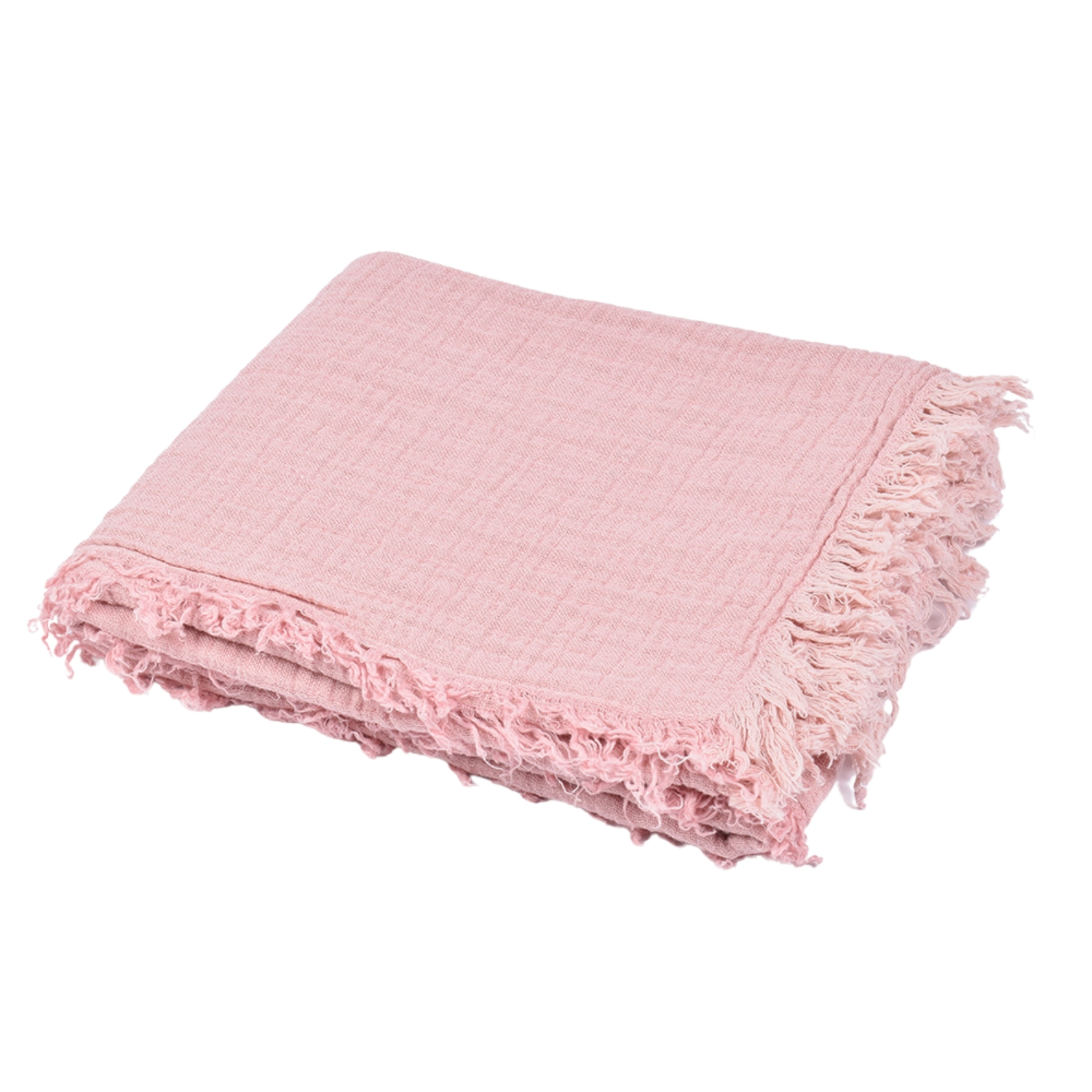 Blanket for kids in pastel rose color, 100x130 cm.