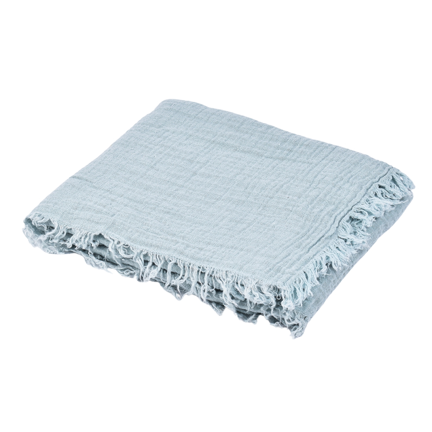 Blanket for kids in light blue color, 100x130 cm.