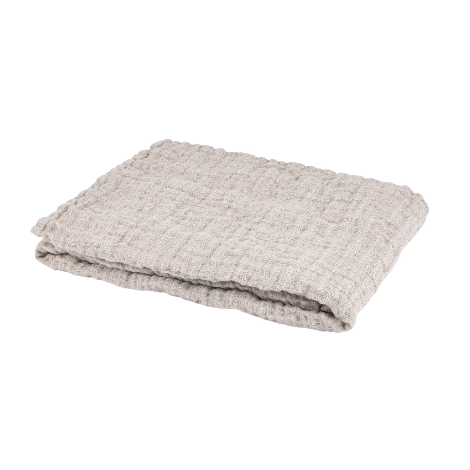 Sand color linen baby blanket