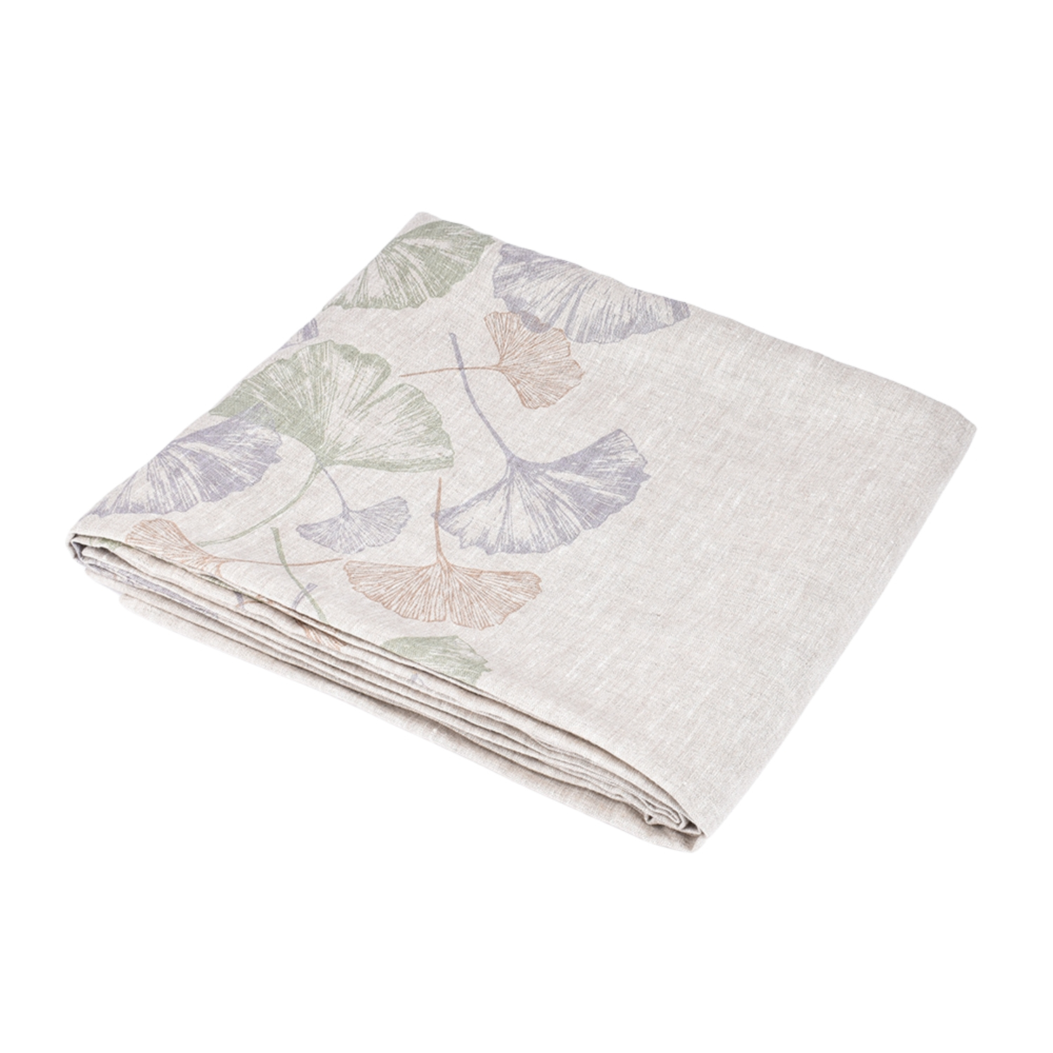 Printed linen tablecloth GINK-GO, two sizes