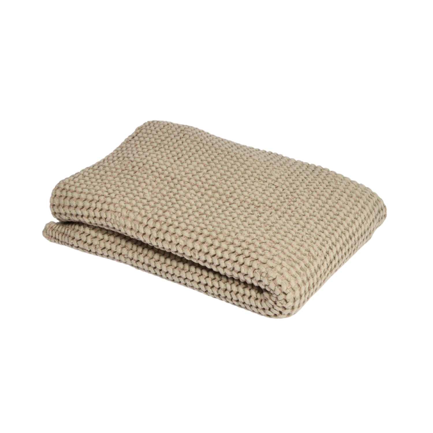 Waffle weave bath towel in natural linen colour, two sizes