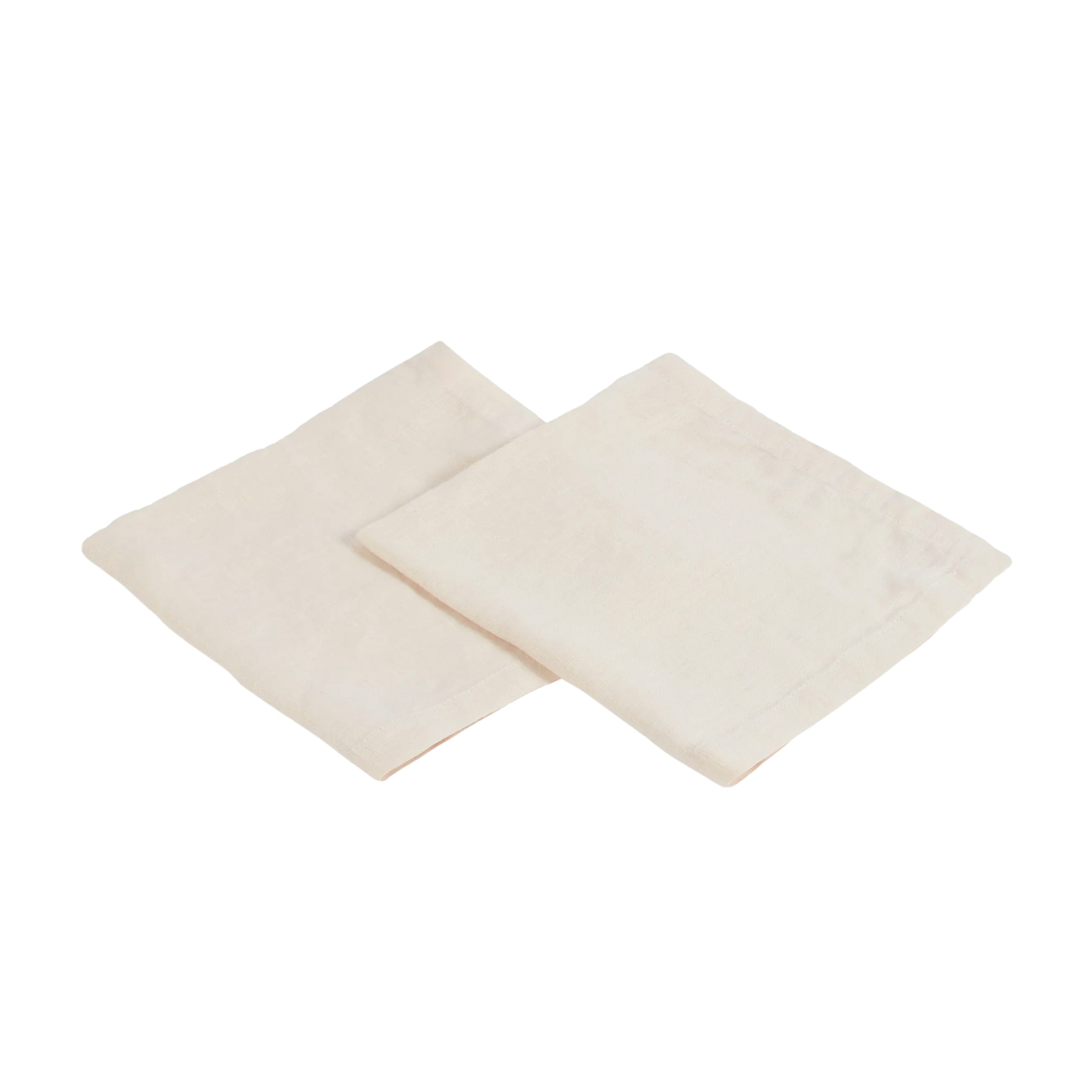 Ivory linen napkin set FLORAISON, 44x44 cm, 4 pcs.