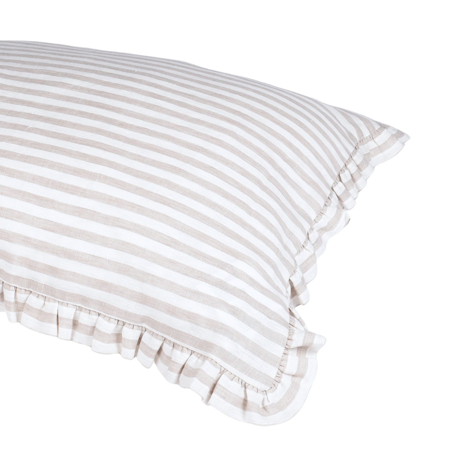 Striped washed linen pillow case DREAM CATCHER, 50x70 cm