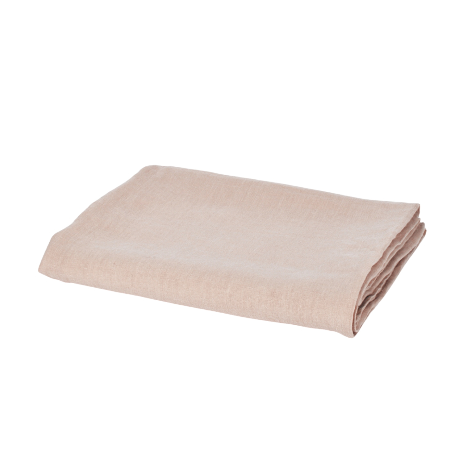 Rosy washed linen bed sheet, two sizes