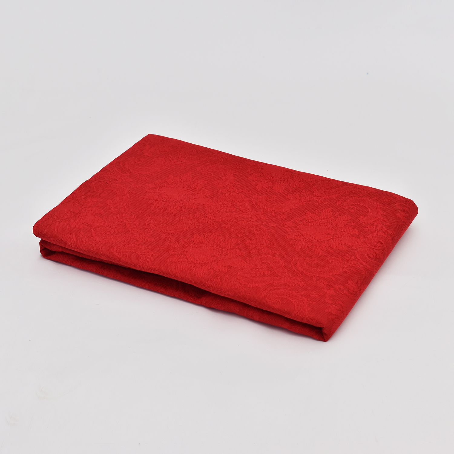 Red jacquard linen tablecloth Royal, two sizes