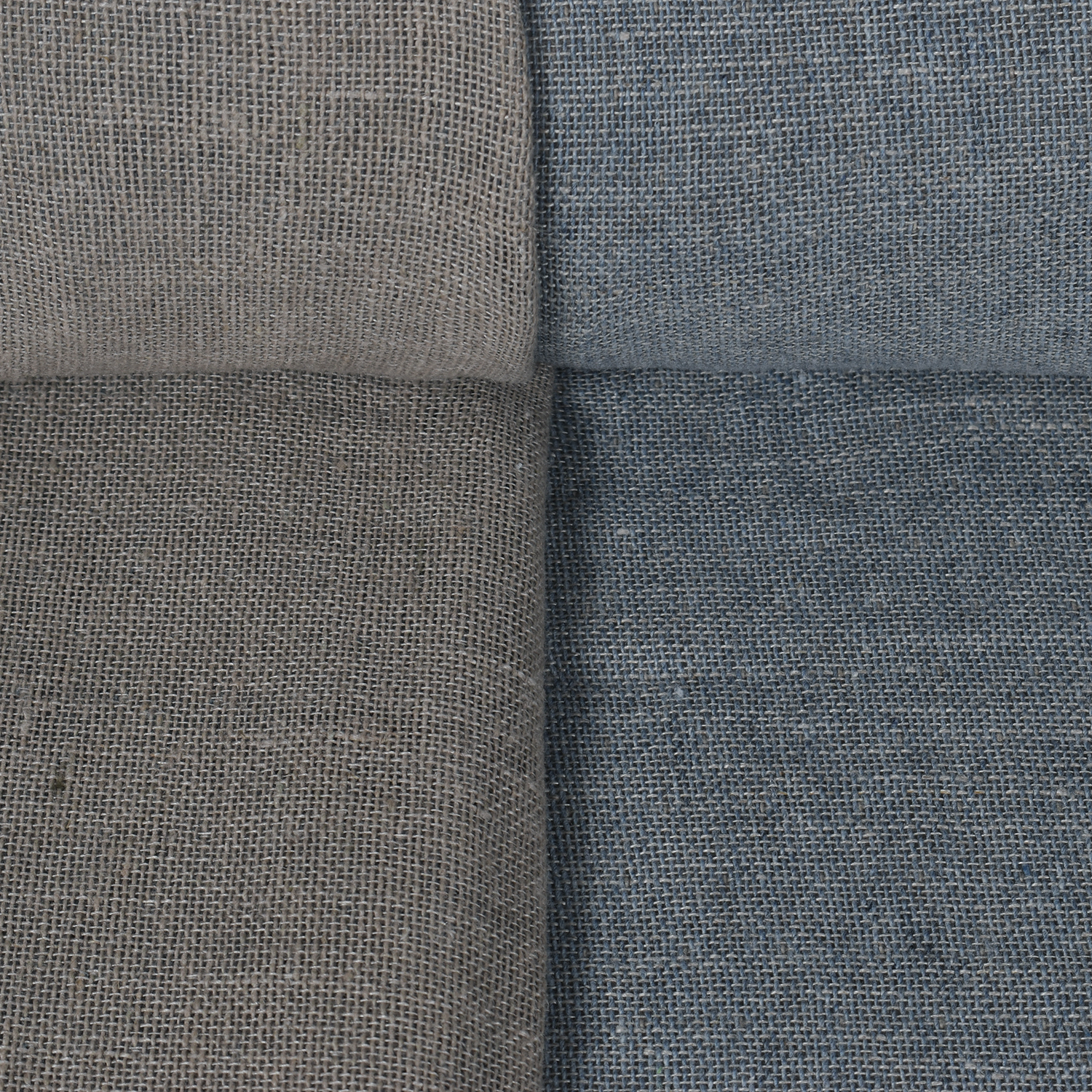 Double-sided gray linen fabric with recycled yarns, 275 g/m²