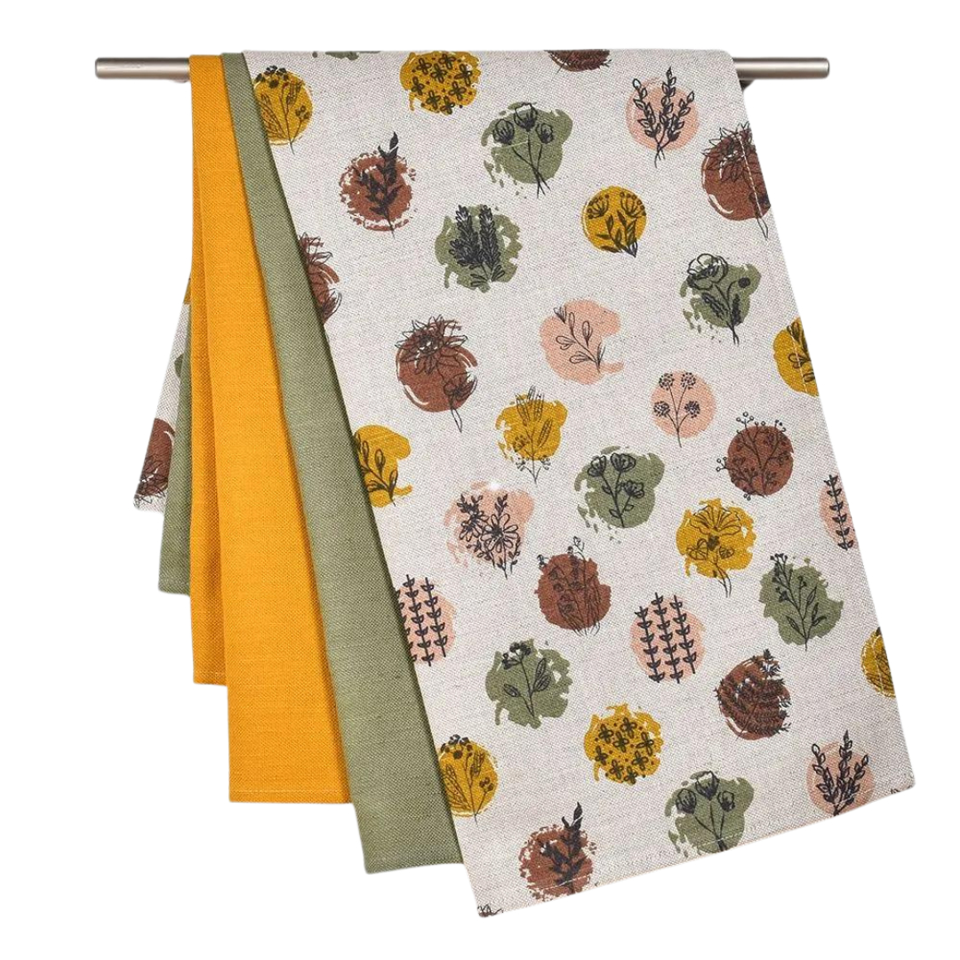 Kitchen towels set FLORAL MOOD, 3 pcs.